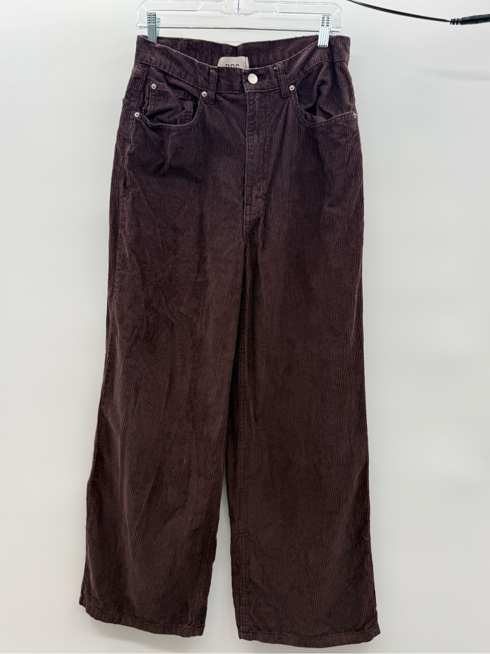 BDG High & Wide Corduroy Pants 100% Cotton Wide Leg Brown Womens Size 30 Skater
